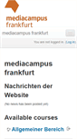 Mobile Screenshot of buechercampus.mediacampus-frankfurt.de